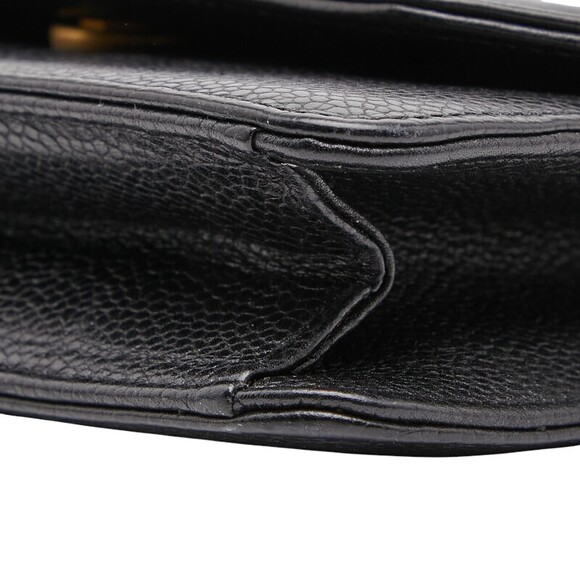 Dior logo shoulder bag black leather - Picture 5 of 9